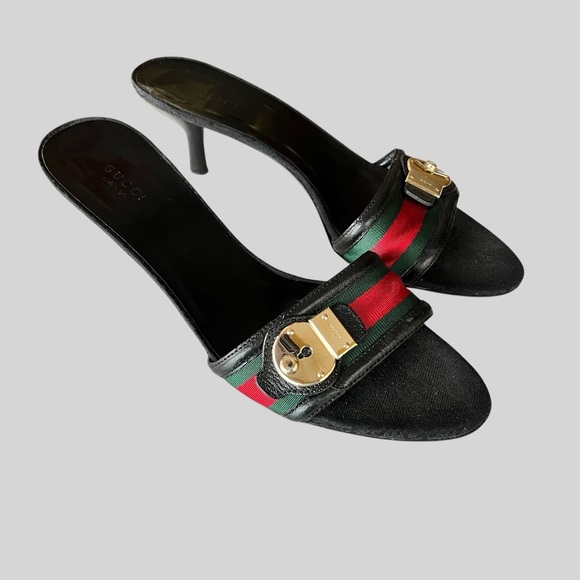 GUCCI Open Toe 2 1/2” heels Sandals. - Picture 1 of 8